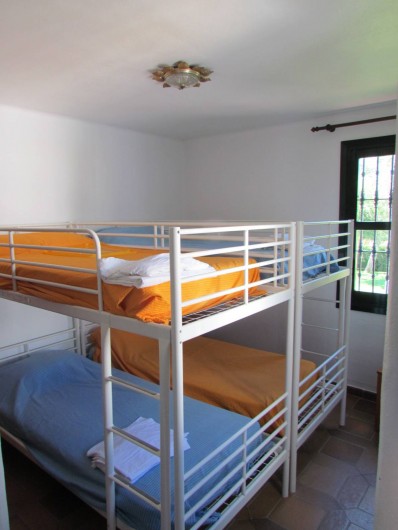 Location de vacances - Villa à Matalascañas - Chambre enfants à l'étage 2 literies soit 4 couchages