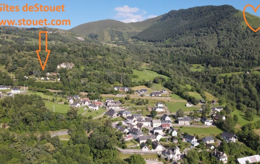 Location de vacances - Gîte à Artalens-Souin - Vue du village d'Artalens