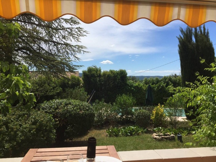 Location de vacances - Villa à Forcalquier - Vue depuis la terrasse