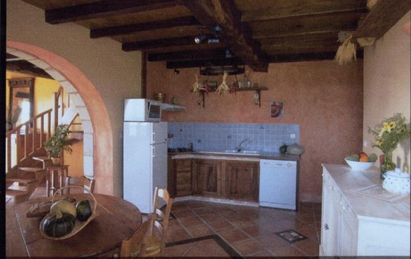 Location de vacances - Maison - Villa à Curac - Cuisine ouvert sur le salon