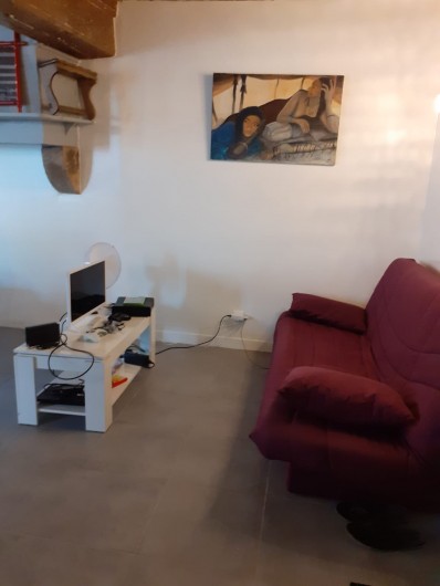 Location de vacances - Appartement à Roussillon-en-Morvan - Salon