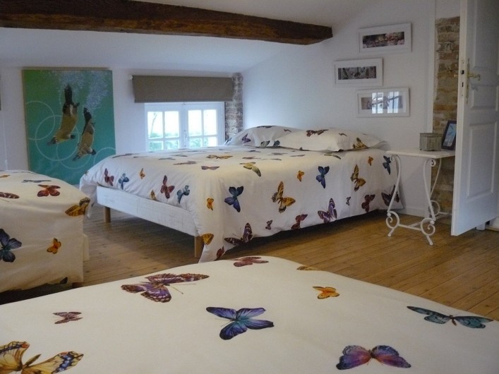 Location de vacances - Villa à Arsac - deux lits 90//200 et un grand lit 140//200