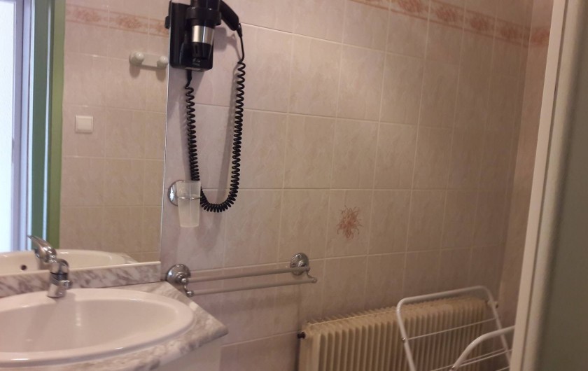 Location de vacances - Appartement à Girmont-Val-d'Ajol - salle de bain avec douche seche cheveux