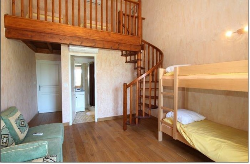 Location de vacances - Mas à Carpentras - chambre 3 chambre mezzanine 2 lits simples 2 lits supersposés