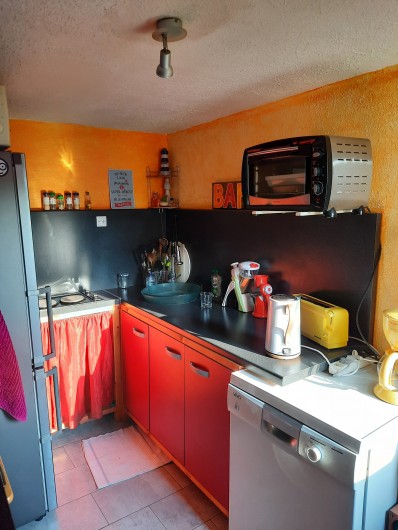 Location de vacances - Appartement à Le Cap d'Agde - Coin cuisine avec lave vaisselle