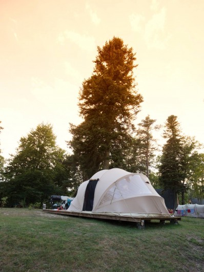 Location de vacances - Camping à Tence - Tente Ecochique camping Les Murmures du Lignon Tence