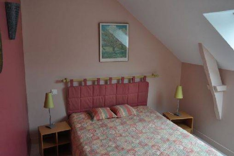Location de vacances - Maison - Villa à Étel - chambre rose  lit 140