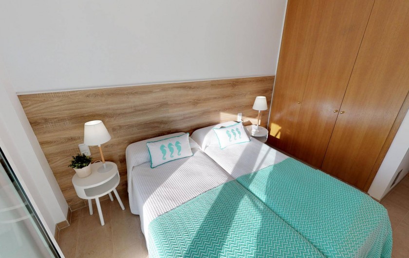 Location de vacances - Appartement à Sant Antoni de Calonge - chambre à coucher deux lits