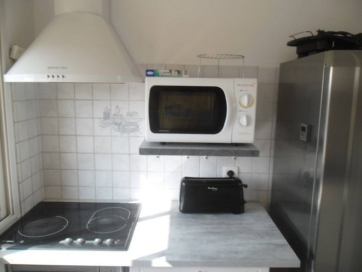Location de vacances - Appartement à Six-Fours-les-Plages - plaque de cuisson micro onde