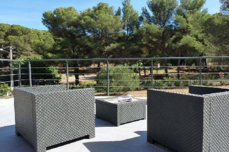 Location de vacances - Villa à Les Issambres - terrasse étage