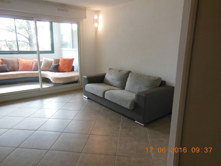 Location de vacances - Appartement à Bidart - Canapé lit 2 places dans salon