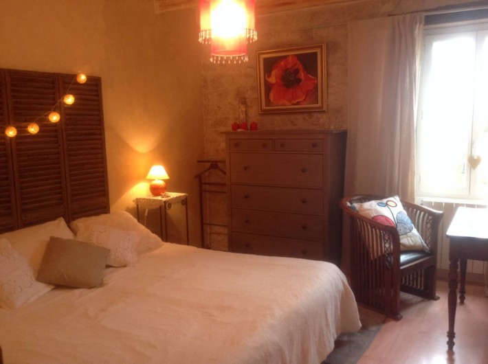Location de vacances - Gîte à Lendou-en-Quercy - Chambre 2 pers avec 2 lits de 0.90 jumelé, situé  Coté Sud Ouest