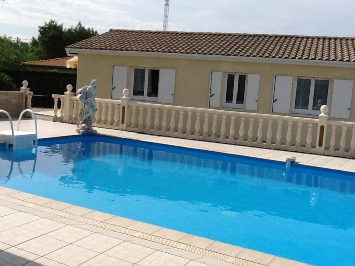 Location de vacances - Villa à Saint-Vivien-de-Médoc - Accès libre à la piscine