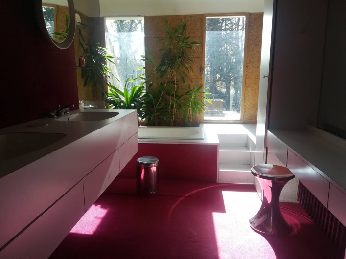 Location de vacances - Gîte à Saint-Georges-sur-Baulche - Salle de bain, 1 étage, avec sa petite terrasse