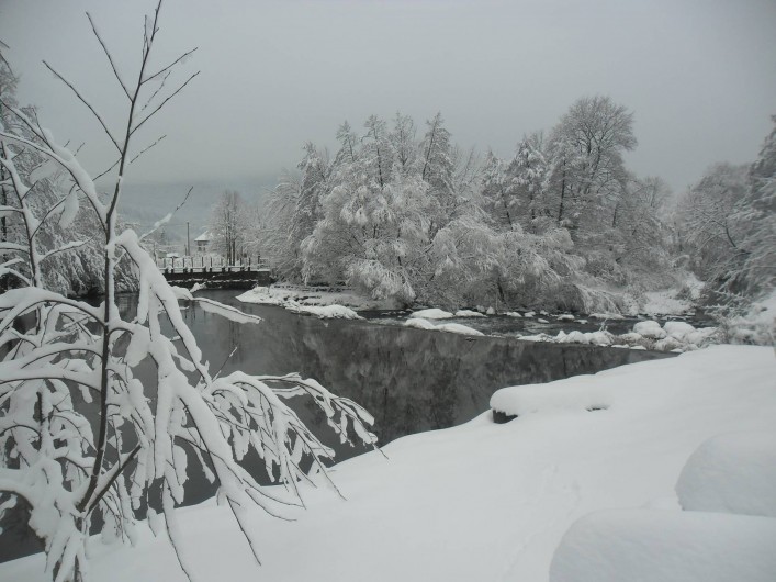 Location de vacances - Maison - Villa à Saulxures-sur-Moselotte - La neige au bord de la rivière