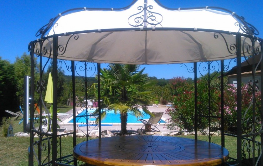 Location de vacances - Chambre d'hôtes à Castelnau-de-Montmiral - côté piscine à partager avec les hôtes