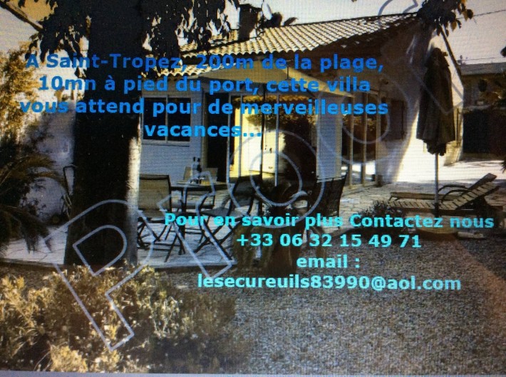 Location de vacances - Villa à Saint-Tropez