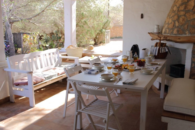 Location de vacances - Villa à Cap de Barbaria - The main terrace