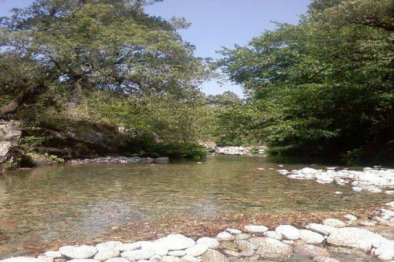 Location de vacances - Chalet à Orto - baignade en rivière à 10mn