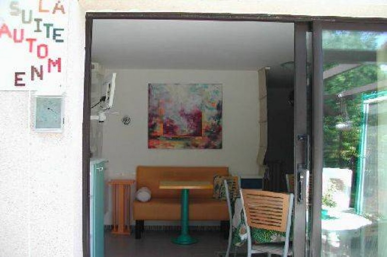 Location de vacances - Villa à Piriac-sur-Mer - Entrée dans "La Suite d'Automne" avec petit salon et TV