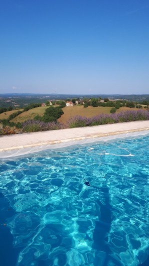 Location de vacances - Gîte à Saint-Projet - vue de la piscine