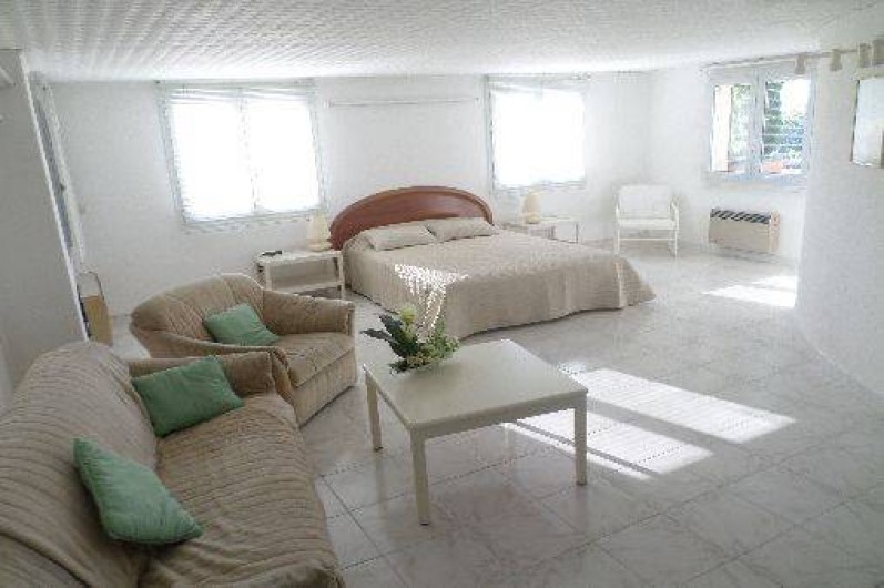 Location de vacances - Appartement à Vaison-la-Romaine - Grande chambre lit 160 /200 avec  2 sommiers.