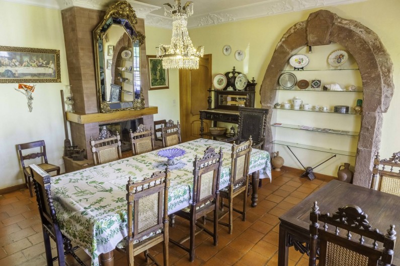 Location de vacances - Villa à Fonte de Louseiros - sale á manger maison pour 11personnes