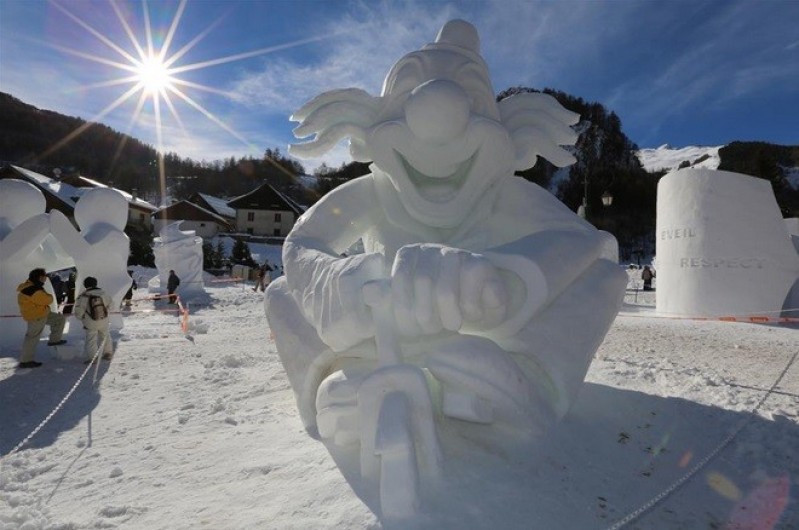 Location de vacances - Appartement à Valloire - Concours annule de sculptures sur neige, fin janvier