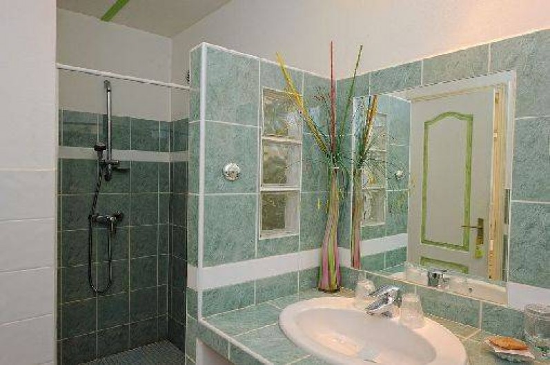 Location de vacances - Villa à Bonifacio - salle de bain de la chambre unique