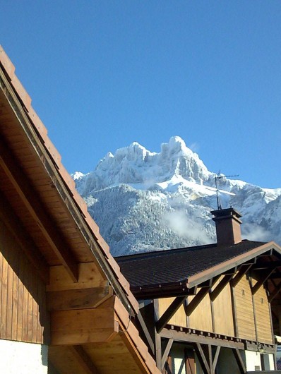 Location de vacances - Villa à Sallanches - Vue Aiguilles de Warens en hiver