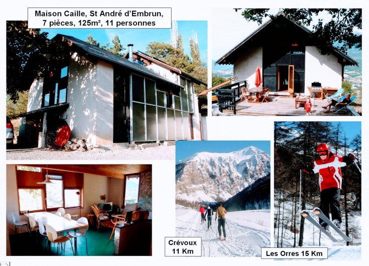 Location de vacances - Villa à Embrun - En hiver, nous vous offrons un grand espace de repos à 10 ou 25mn du ski