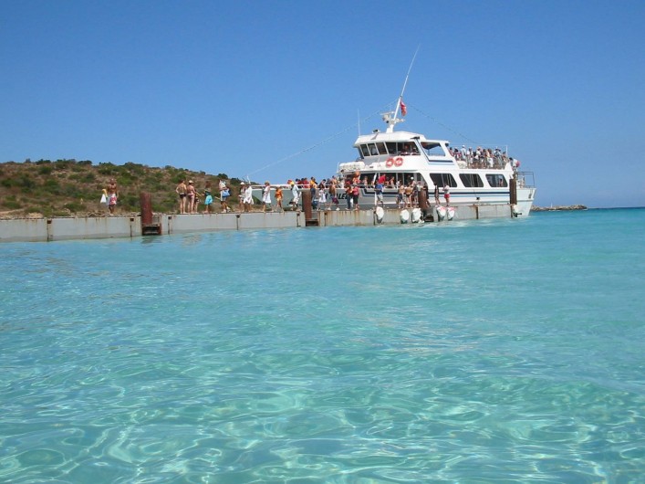Location de vacances - Maison - Villa à Oletta - La plage du lotu et sa navette de transport depuis le port de st-Florent