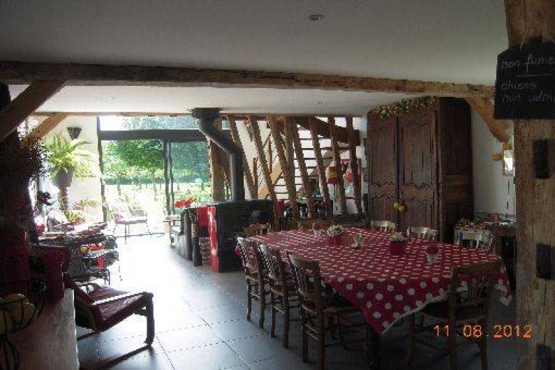 Location de vacances - Gîte à Beauval-en-Caux - gîte "les pommiers"grande salle et salon