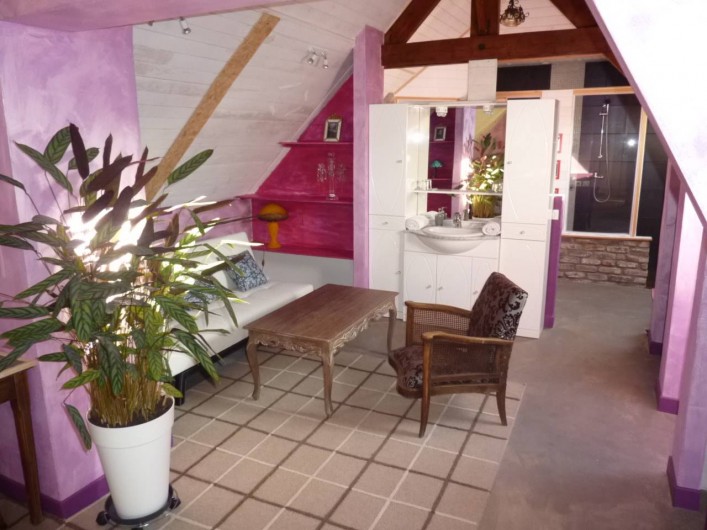 Location de vacances - Chambre d'hôtes à Aubigny-au-Bac - salon du grenier
