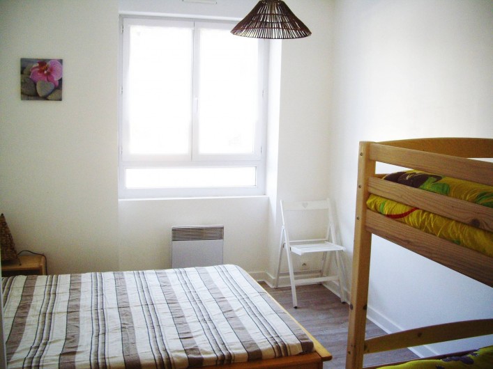 Location de vacances - Appartement à Saint-Brevin-les-Pins - Location Mer : Appartement avec chambre lit double et lits superposés