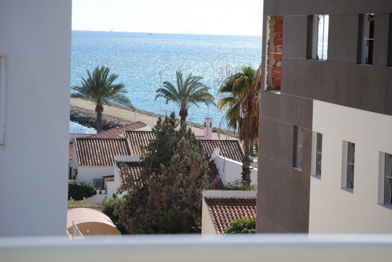 Location de vacances - Appartement à Santa Pola - vue mer de la terrasse