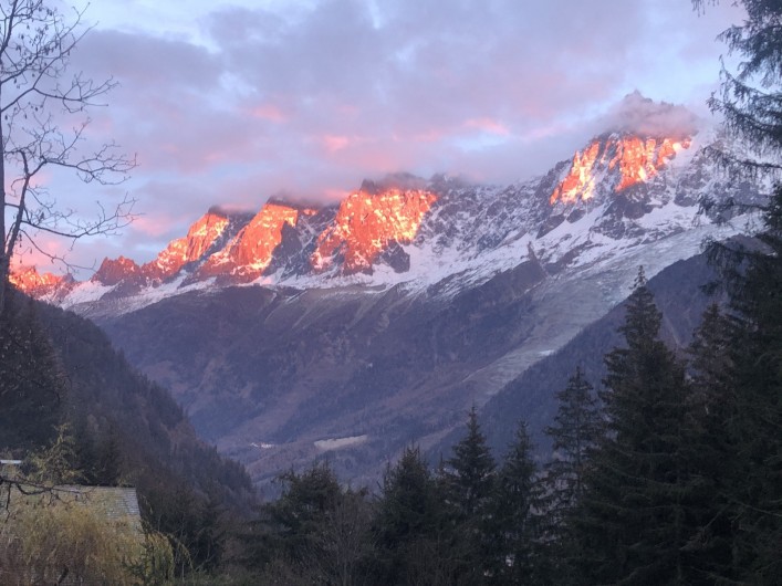 Location de vacances - Chalet à Chamonix-Mont-Blanc - ...ses couchers de soleil...