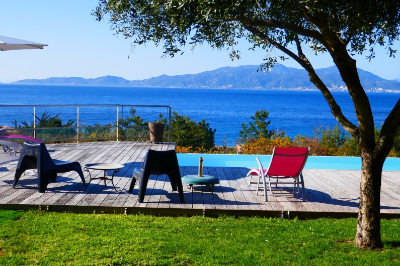Location de vacances - Villa à Portigliolo - Vue depuis la terrasse piscine