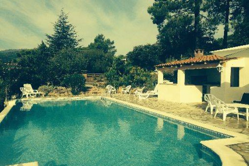 Location de vacances - Villa à Porto-Vecchio - Espace piscine chauffée   à débordement accessible de 10 h à 20 h 
