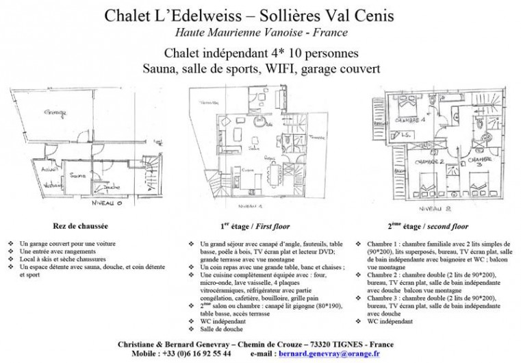 Location de vacances - Chalet à Sollières-Sardières