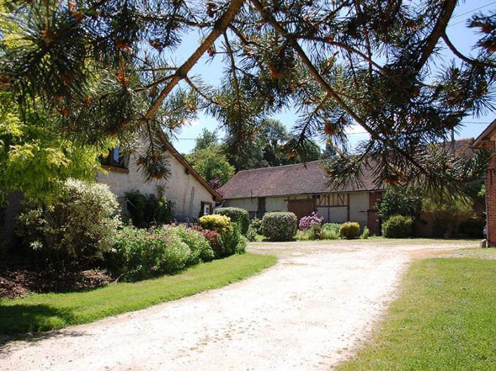 Location de vacances - Chambre d'hôtes à Champignelles - chemin d'accès  à la Ferme des Perriaux