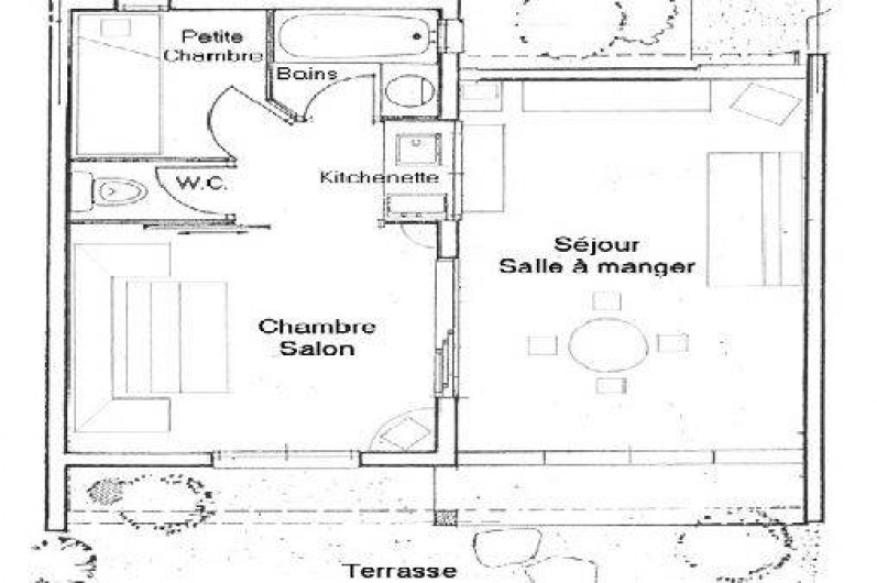 Location de vacances - Mas à La Croix-Valmer - Plan de la maison