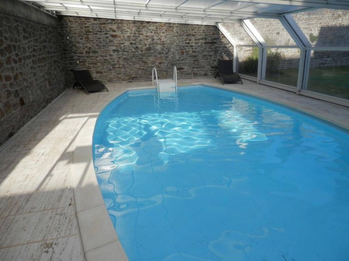 Location de vacances - Maison - Villa à Pontorson - Piscine couverte chauffée à 30°