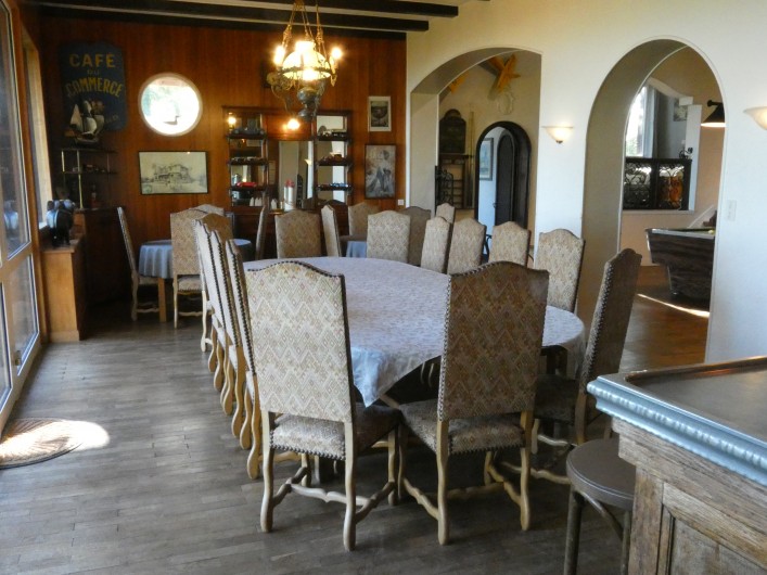 Location de vacances - Villa à Quiberville - Grande salle à manger avec bar