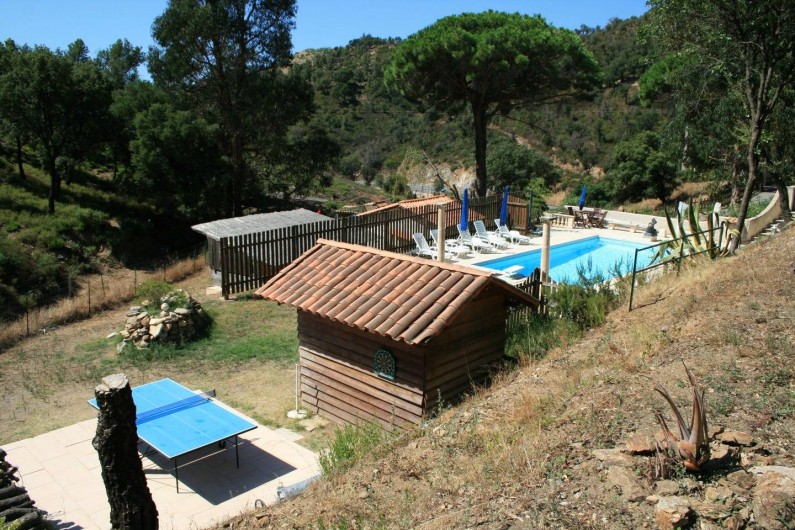 Location de vacances - Mas à Sainte-Maxime - la piscine - table de tennis
