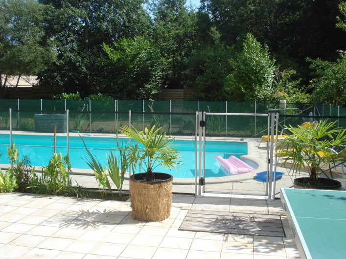 Location de vacances - Villa à Seignosse - piscine : entrée sécurisée
