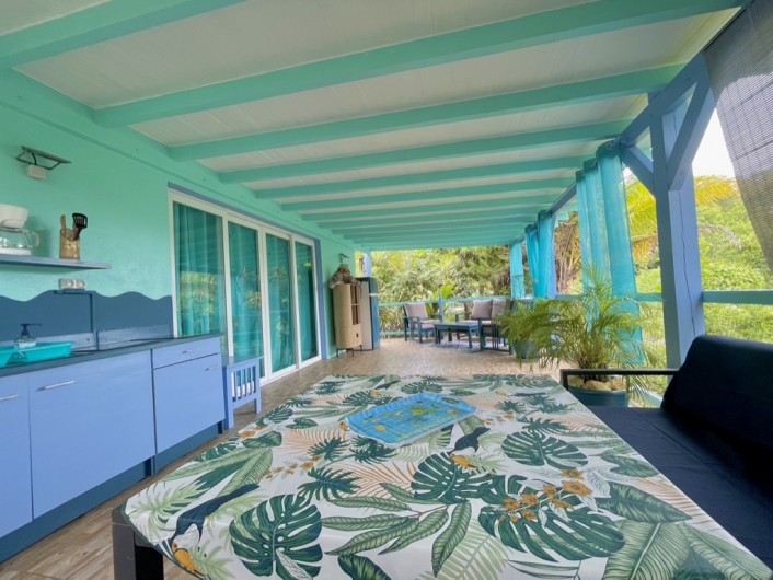Location de vacances - Gîte à Le Gosier - Espace privé du gîte XXL