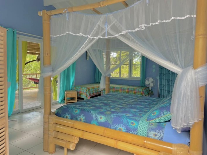 Location de vacances - Gîte à Le Gosier - Terrasse privée de la chambre XXL de 50m2 sans vis à vis