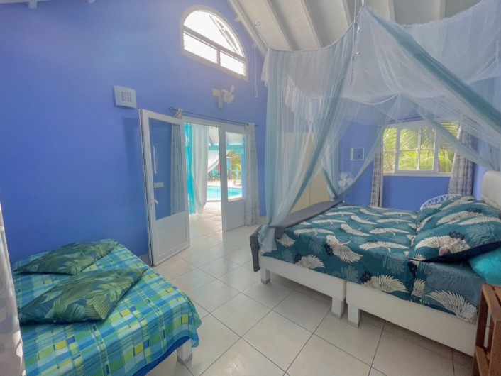 Location de vacances - Gîte à Le Gosier - Chambre XL 99€ la nuit pour 2 personnes + 35€  la nuit pour une 3em personne