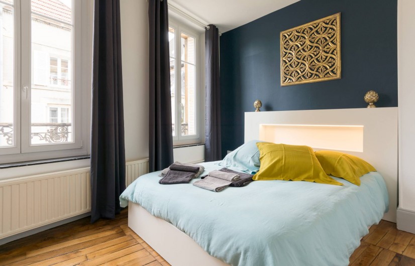 Location de vacances - Appartement à Charleville-Mézières - Chambre Moulin avec lit 160 X 200